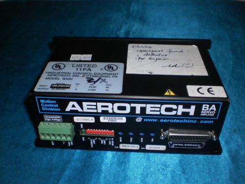 Aerotech Motion Control  BA20-30-S BA2030S BA Servo Amplifier Output 80-320VAC