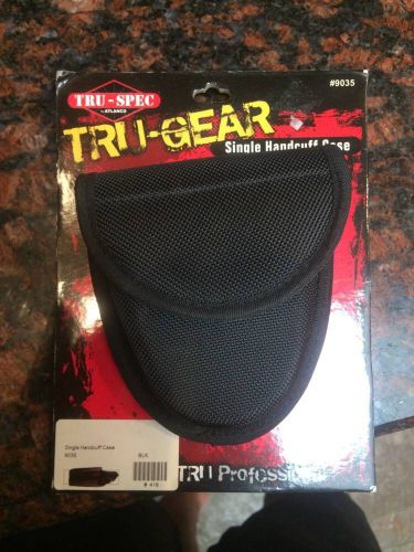 TRU-SPEC 9035000 Black Single Hidden Snap Nylon Handcuff Case 5-1/2&#034; x 4&#034;