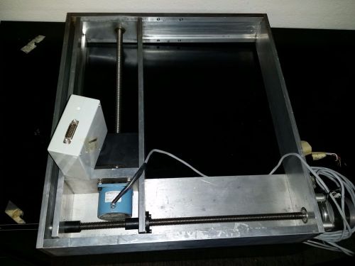 Xy stage table w/ stepping motors &amp; frame for sale