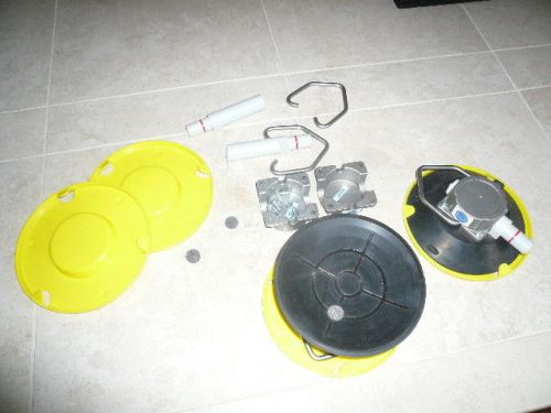 WOODS TL6 6&#034; Glass Handling moving suction Cups TL6TD2B Pair w Protectors
