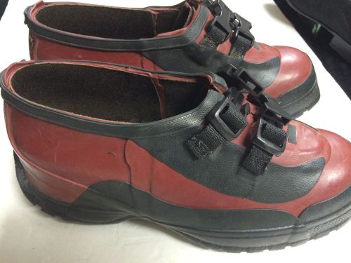 SALISBURY ASTM Dielectric Footwear Lineman&#039;s Boots Deep Heel Overshoes 2 Buckles