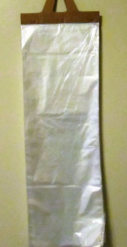 100 crystal clear newspaper bags preforated doogie-doo advertising 7.5 x 21 new for sale