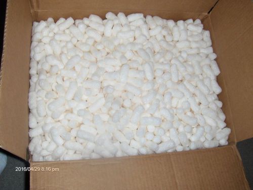 WHITE BIODEGRADABLE PACKING PEANUTS 20 x 15 x 15 BOX PICK-UP ONLY!