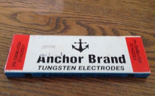 Anchor  Red 2% Thoriated Ground Tungsten Electrodes 1/16&#034; x 7&#034; 10-Pack