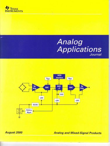 Texas Instruments Analog Applications Journal 2000-Analog &amp; Mixed Signal