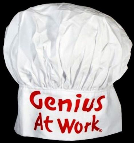 Food Truck Foodie Fun Vintage style Genius At Work Chef&#039;s hat