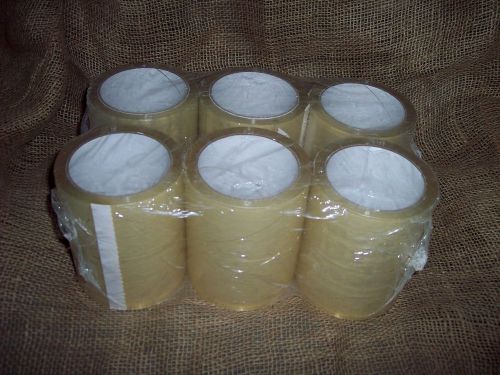 LABEL TAPE CLEAR PACKING TAPE 6&#034; X 72 YDS 1 ROLL  FREE S/H