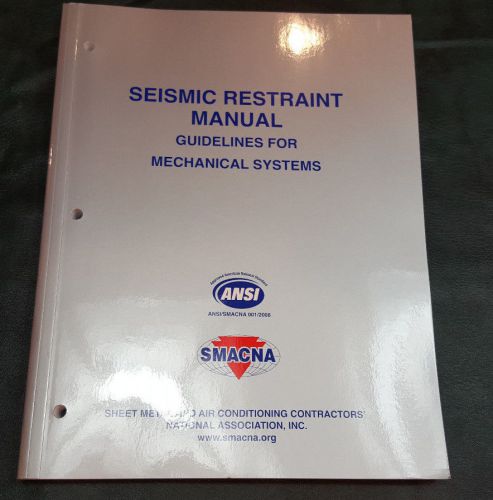 SMACNA HVAC Sheet Metal Seismic Restraint Manual Guide for Mechanical Systems