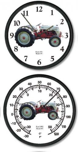 New FORD Model 8N Tractor Clock &amp;Thermometer Set Vintage 1952 Restored Tractor