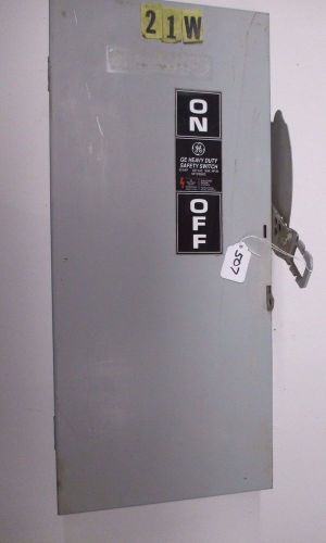 GE 60A 600V Fusible Heavy Duty Safety Switch #507