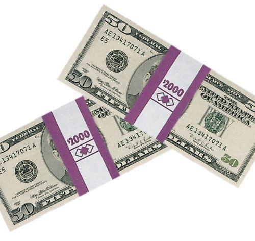 PM Company SecurIT $2000 Kraft Currrency Bands, 1.25 x 7.62 Inches,