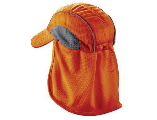Ergodyne chill-its? 6650 high performance hat with neck shade, orange for sale