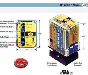 AC to DC Transmitter, Plug-In, 9-30 VDC API 6380 G D *NEW*