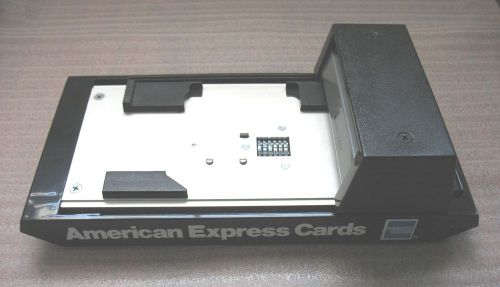 Vintage Bartizan CM2010 Manual Credit Card Imprinter American Express Branded