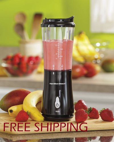 NEW Hamilton Beach Personal Blender with Travel Lid Black Free Shipping
