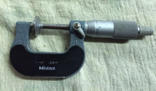 Mitutoyo Disc Micrometer 0 - 1&#034; Model #123-125. Great Condition