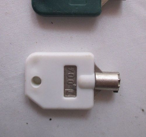 ONE T-004 white Key  for 1-800 Vending, LYPC, SSF, V-Line, NAV OEM ONE KEY
