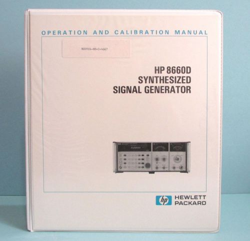 HP 8660D Volume I Operation/Calibration Manual PN08660-90103 NOS