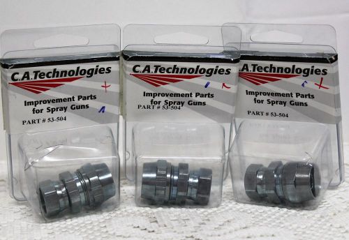 C.A.Technologies 3/8&#034; Fluid Connection #53-504 LOT of 3 New - Free Shipping