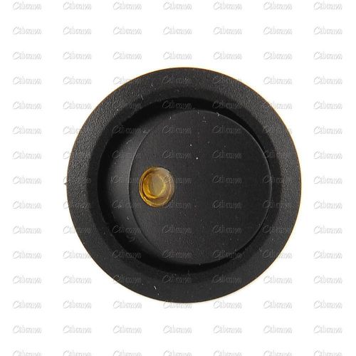 Ac 125v/250v yellow car round dot led light rocker toggle switch 3 pins for sale