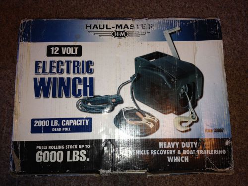 Haul- master 2000 lb electric winch #39997 new for sale