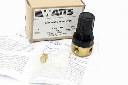 Watts 1/8 Pneumatic Miniature Regulator R364-01B **NEW IN BOX**