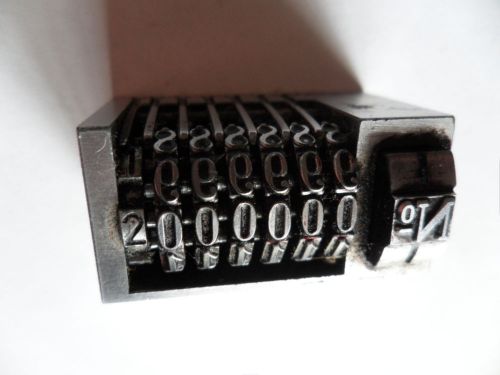 Letterpress numbering machines (2) - (1) Count #64  (1) Tutilo