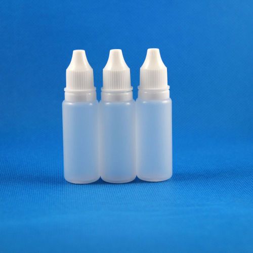 10 X 18ML Empty LDPE Plastic Dropper Bottles Tamper Proof Evidence Seal Safe Oil