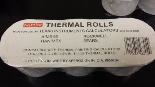 Texas Instrument Calculator Thermal Paper Rolls (5 rolls total)