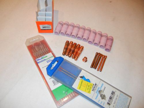 Tig Welder Welding Parts &amp; tungeston electrodes 1/8 qty 8 and 3/32 qty 2 +++++++