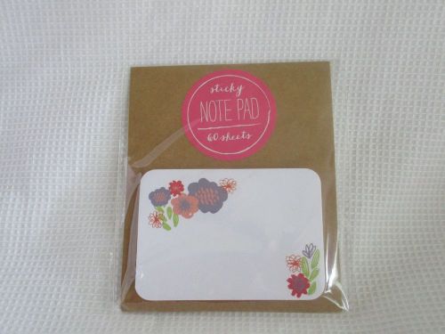 Target Dollar Spot Set 4 sticky note pads in Floral