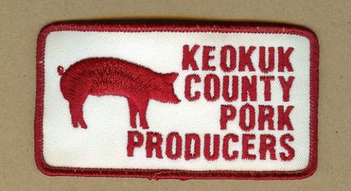 Keokuk County Pork Producers, Sigourney, Iowa IA, Pig, Hog, Swine Patch