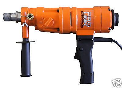 4&#034; NEW 3 SPEED HAND HELD CORE DRILL WITH CASE