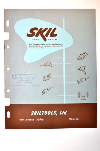SKIL OUTILS PORTATIFS version Francais Tool Catalog  #RR317 scie percuses