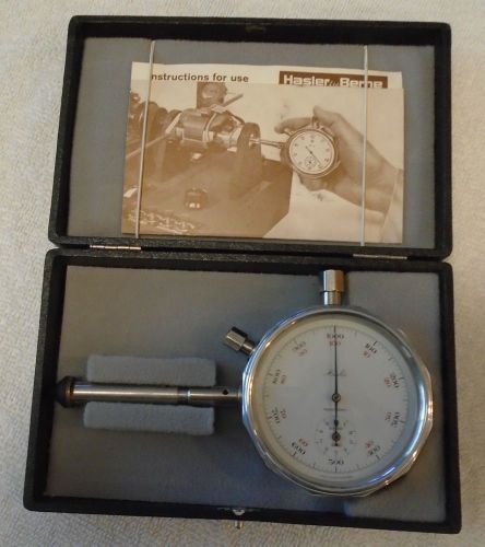 Tachometer made by Hasler Ltd., Berne Switzerland - Measures Machine RPM