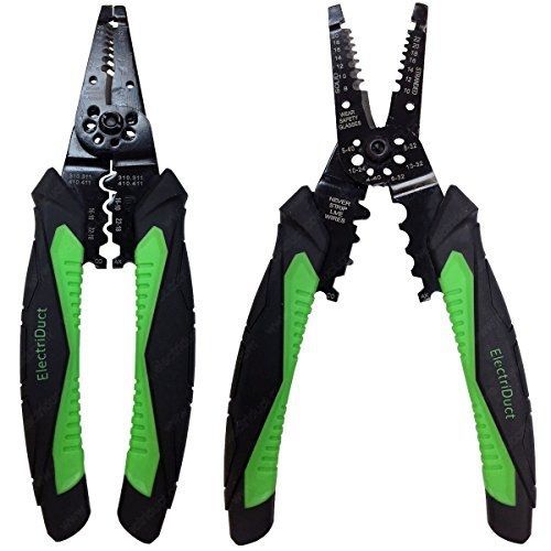 Electriduct wire stripper, cutter, crimper multi-function hand tool for sale