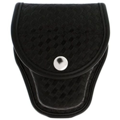 Bianchi 23099 Black Elite Basketweave AccuMold Covered Cuff Case Holds One Pair