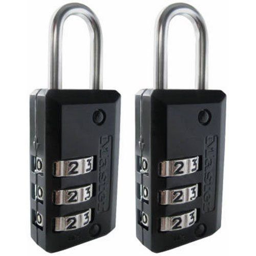 Master lock 646t set-your-own combination luggage lock 11/16-inch 2-pack 2 pack for sale