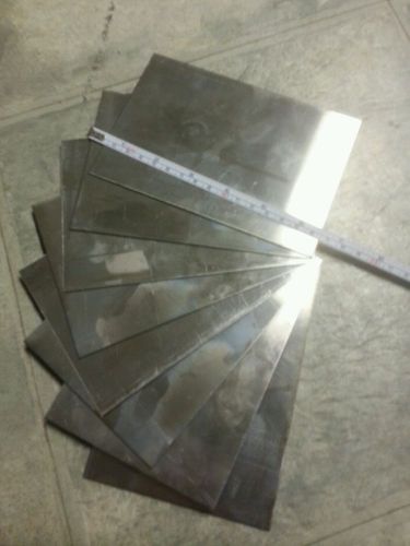 4  pieces 0.040 (19 gage) 6&#034; x 4&#034;+- aluminum plate, metal sheet  welding