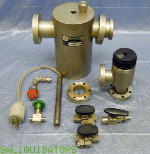 Huntington labs ft-203 molecular sieve foreline &amp; varian valve 651-5091 ++ for sale