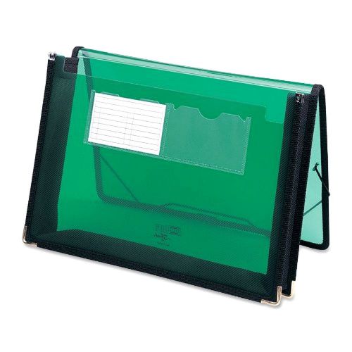 Smead poly wallet, 2-1/4&#034; expansion, flap and cord closure, letter size, green ( for sale