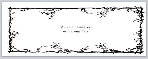 30 Personalized Return Address Labels Flower Buy 3 get 1 free (bo552)