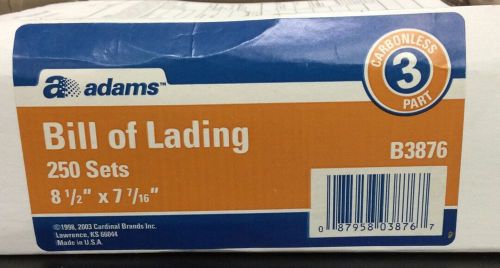 Adams Bill of Lading Short Forms, 8.5 x 7.44 Inch, 200 Count White (9014)