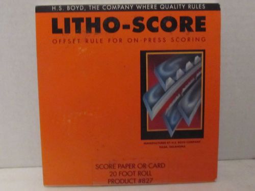 HS Boyd Litho Score #827 Score Paper/card Offset Rule for On Press Scoring