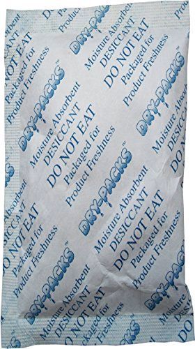 25 silica gel packets of 10 grams each desiccants 2-1/4 x 1 1/2 inches new for sale