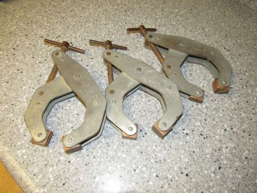 Lot of 3 Kant Twist 4 1/2&#034; Clamps Metalworking Machine Shop Copper Jaw Metal