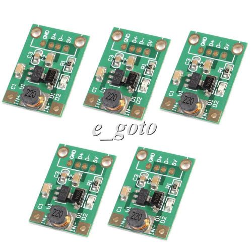 5pcs  1-5V to 5V 500mA DC-DC Boost Converter Step Up Modulefor phone MP4 MP