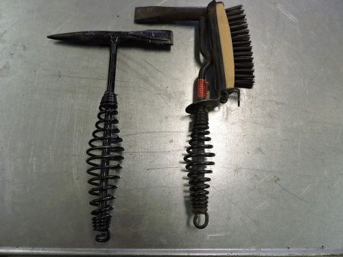 Lot  of 2 atlas dual tool welder cleaning chipper hammer &amp; slag chipping hammer for sale