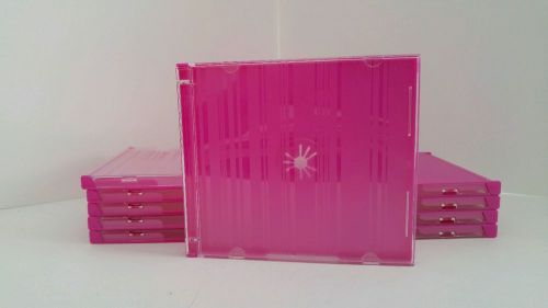 10 Staples Designer Pink Jewel Cases For CDs Or DVDs