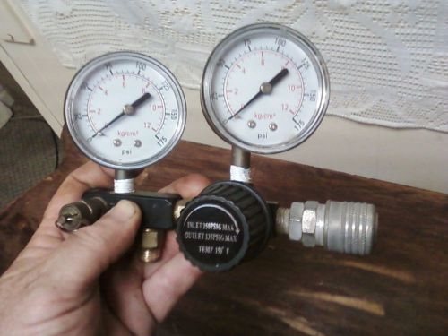 Air compressor tank gauges and regulator steampunk lamp parts for sale